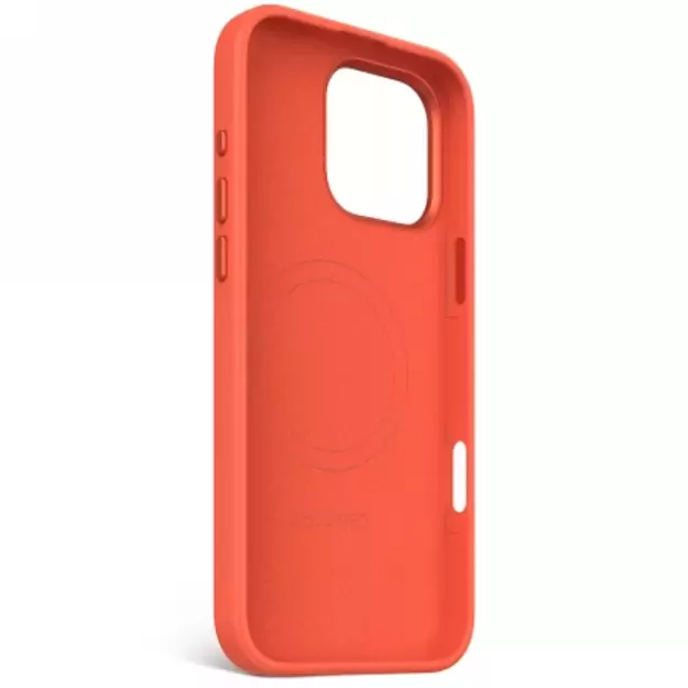 Decoded AntiMicrobial Silicone Stacks Backcover with MagSafe for iPhone 16 Pro Max - Orange 2