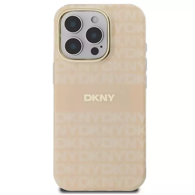 DKNY Repeat Texture Pattern &amp  Stripe MagSafe iPhone 16 Pro Case - Pink 2