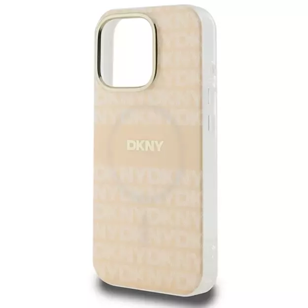 DKNY Repeat Texture Pattern &amp  Stripe MagSafe iPhone 16 Pro Case - Pink 5