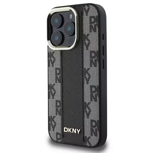 DKNY Checkered Pattern Magsafe iPhone 16 Pro Max Case - Black 1