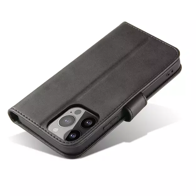 Magnet Case elegant bookcase type case with kickstand for iPhone 13 Pro Max black 8