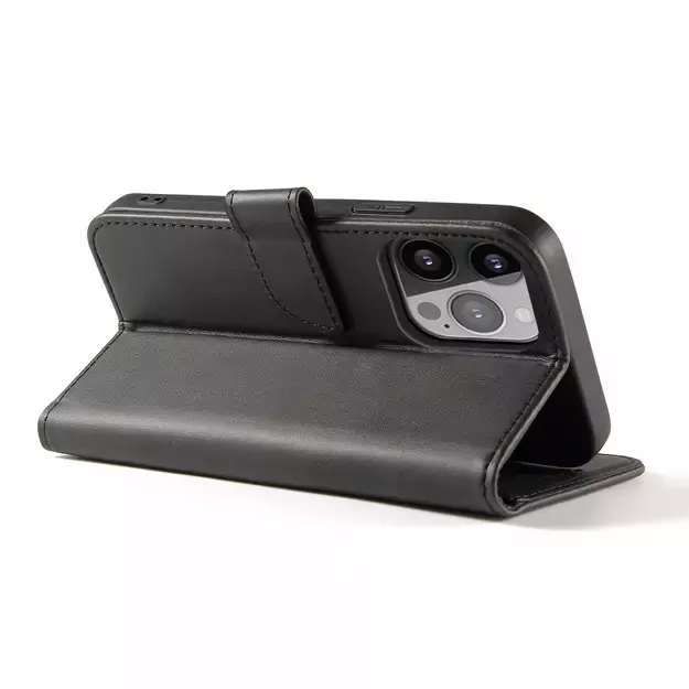 Magnet Case elegant bookcase type case with kickstand for iPhone 13 Pro Max black 9