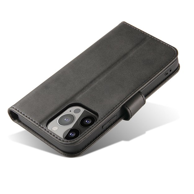 Magnet Case elegant bookcase type case with kickstand for iPhone 13 Pro Max black 2