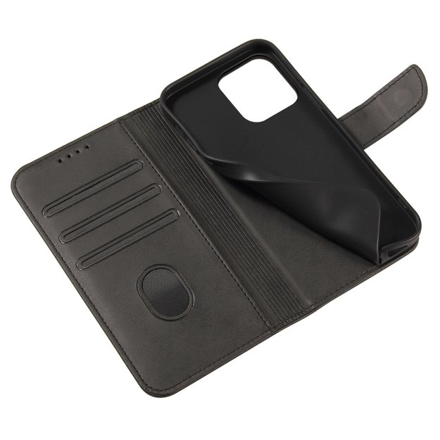 Magnet Case elegant bookcase type case with kickstand for iPhone 13 Pro Max black 5