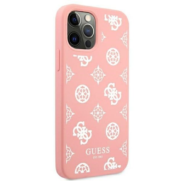 Guess GUHCP12LLSPEWPI iPhone 12 Pro Max 6.7&quot  pink/pink hard case Peony Collection 10