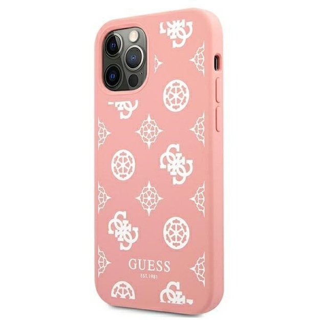 Guess GUHCP12LLSPEWPI iPhone 12 Pro Max 6.7&quot  pink/pink hard case Peony Collection 8