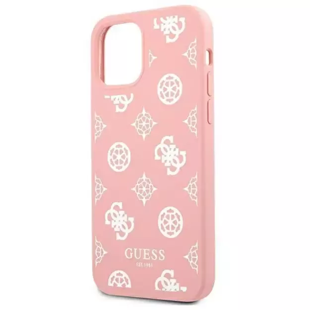 Guess GUHCP12LLSPEWPI iPhone 12 Pro Max 6.7&quot  pink/pink hard case Peony Collection 5