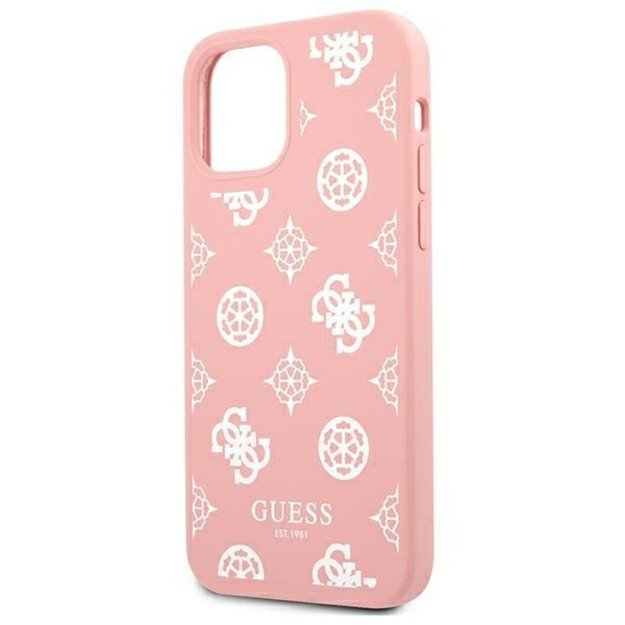 Guess GUHCP12LLSPEWPI iPhone 12 Pro Max 6.7&quot  pink/pink hard case Peony Collection 12