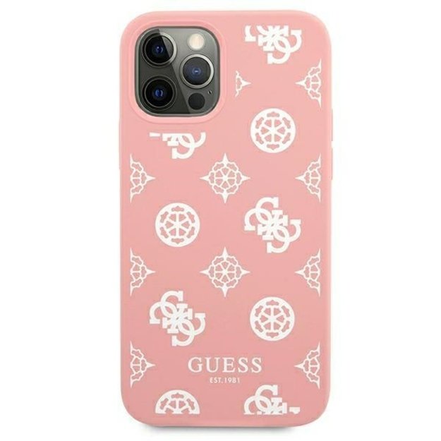 Guess GUHCP12LLSPEWPI iPhone 12 Pro Max 6.7&quot  pink/pink hard case Peony Collection 9