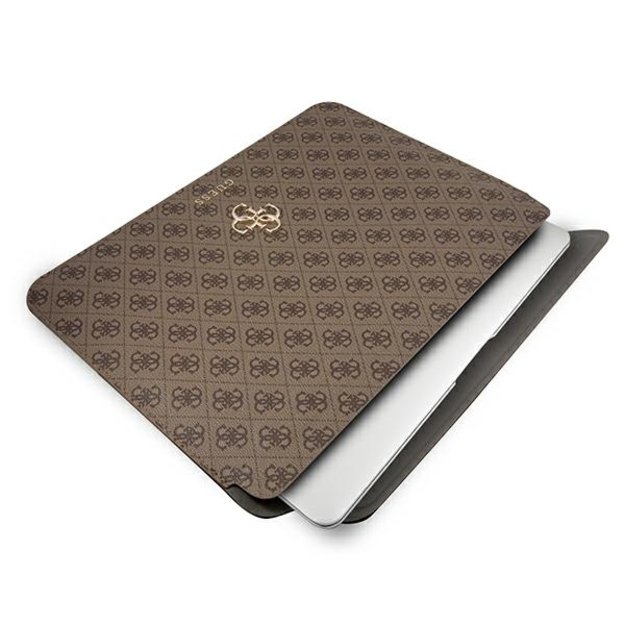 Guess 4G Big Logo case for a 13&quot  laptop - brown 7