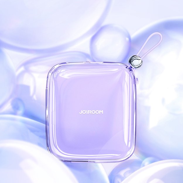Joyroom powerbank 10000mAh Jelly Series 22.5W with built-in Lightning cable purple (JR-L003) 14