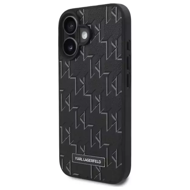 Karl Lagerfeld Hot Stamp Magsafe iPhone 16 Plus Case - Black 1