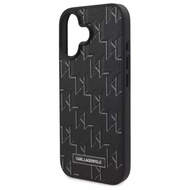 Karl Lagerfeld Hot Stamp Magsafe iPhone 16 Plus Case - Black 5