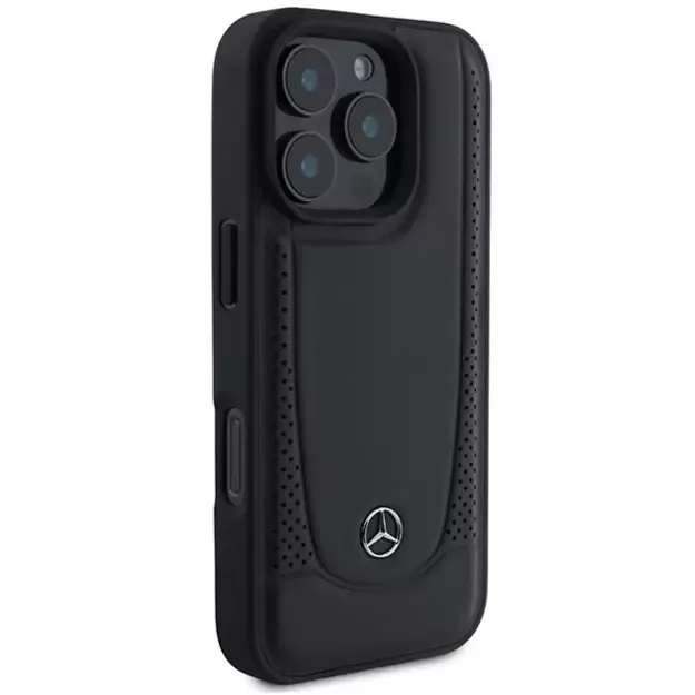 Mercedes Leather Urban iPhone 16 Pro Case - Black 3