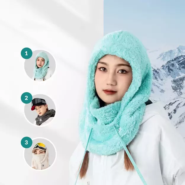 Qunature Arctic Velvet Ski Balaclava Size L - Mint 13