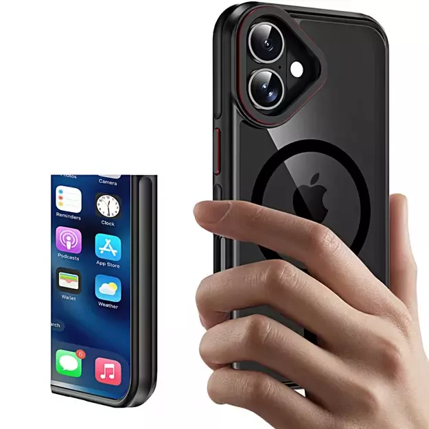 Tech-Protect MagHybrid MagSafe iPhone 16 Case - Black 6