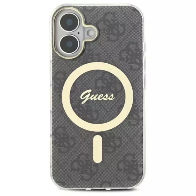 Guess IML 4G MagSafe Case for iPhone 16 Plus - Black 10