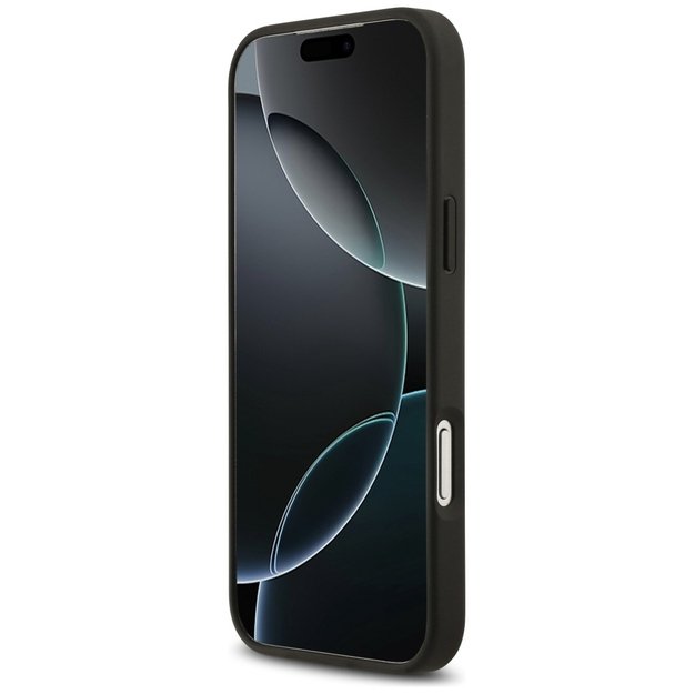 Guess Grained Roses &amp  Big 4G Logo case for iPhone 17 Pro Max - black 4