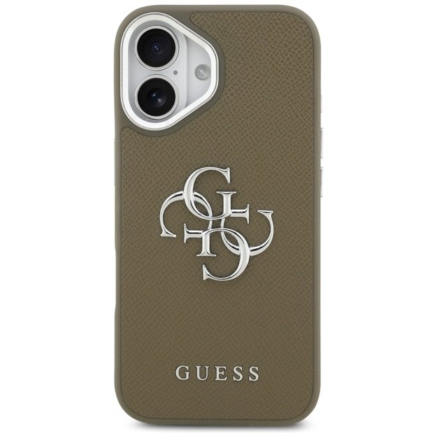 Guess Grained Big 4G Classic Logo iPhone 17 Case - Brown 2