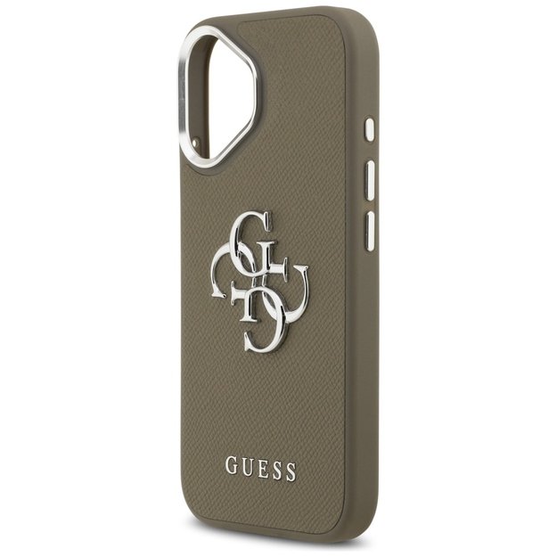 Guess Grained Big 4G Classic Logo iPhone 17 Case - Brown 5