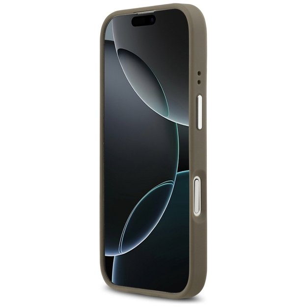 Guess Grained Big 4G Classic Logo iPhone 17 Case - Brown 4