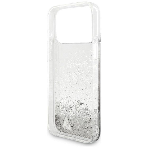 Guess Liq case. Glitter Charms for iPhone 17 Pro - silver 6