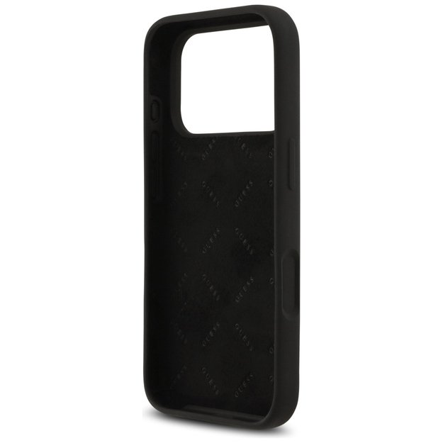 Guess Silicone Big 4G Script Case for iPhone 17 Pro - Black 6