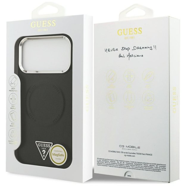 Guess Triangle Logo MagSafe case for iPhone 17 Pro - black 7