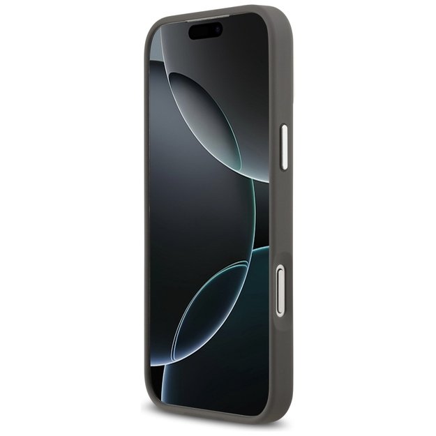 Karl Lagerfeld FW Grained Karl &amp  Choupette Heads Pins &amp  Logo iPhone 17 Pro Max Case - Gray 4