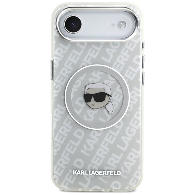 Karl Lagerfeld IML Karl Head Logo MagSafe iPhone Air Case - Gray 2