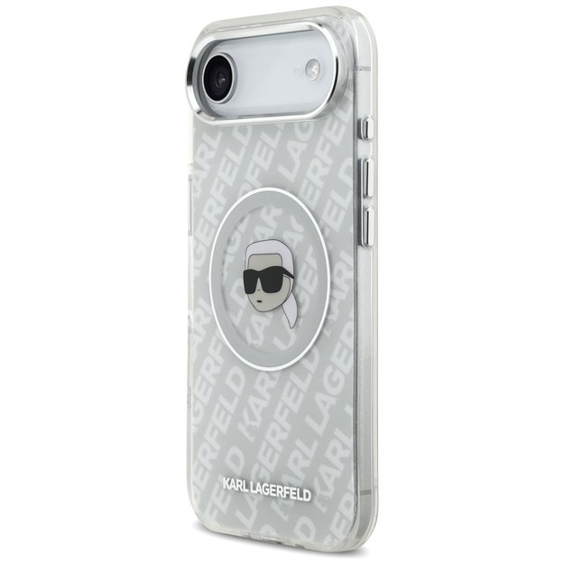 Karl Lagerfeld IML Karl Head Logo MagSafe iPhone Air Case - Gray 1