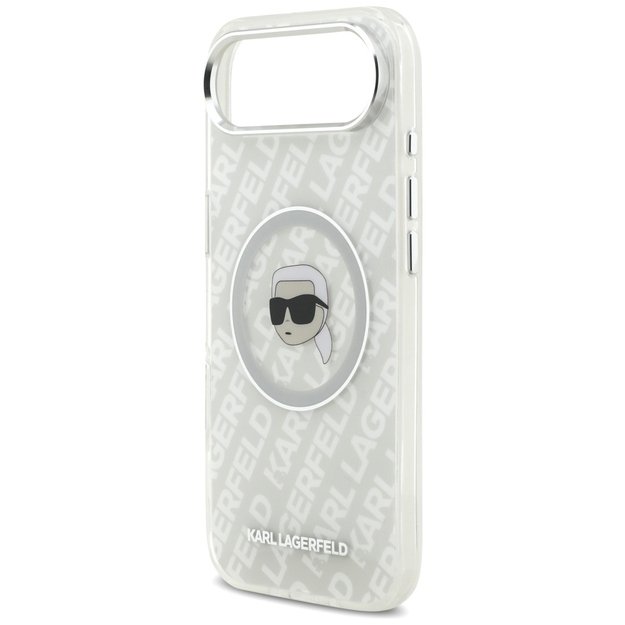 Karl Lagerfeld IML Karl Head Logo MagSafe iPhone Air Case - Gray 5