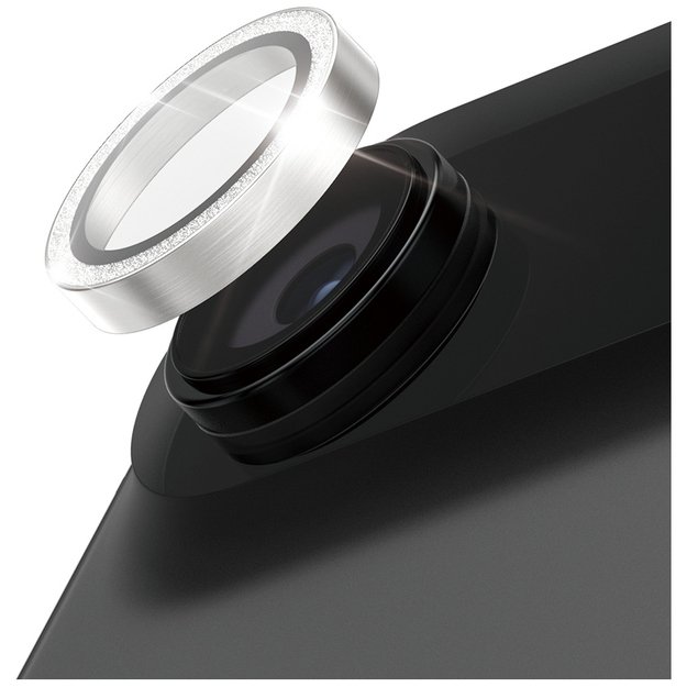 PanzerGlass Hoops Glitter Tempered Glass Lens Screen Protector for iPhone Air - Silver 1
