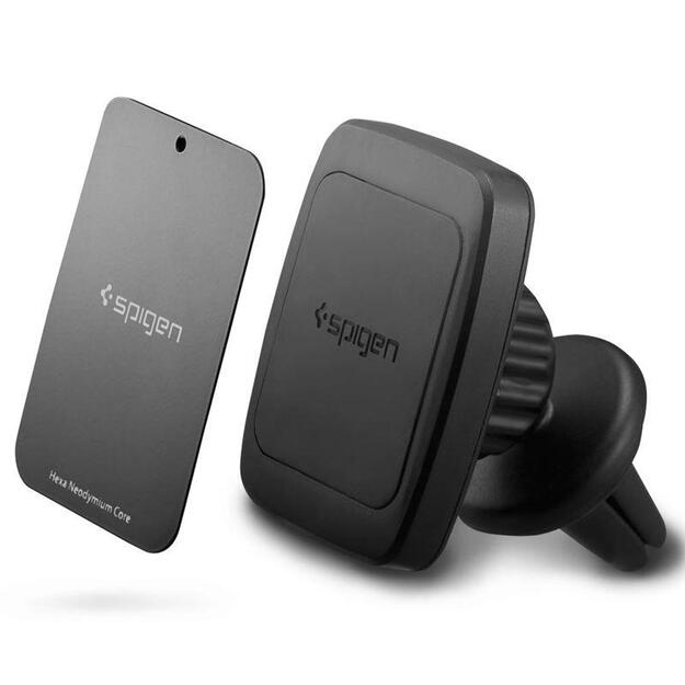 Spigen H12 phone holder for car air vent magnetic - black 9