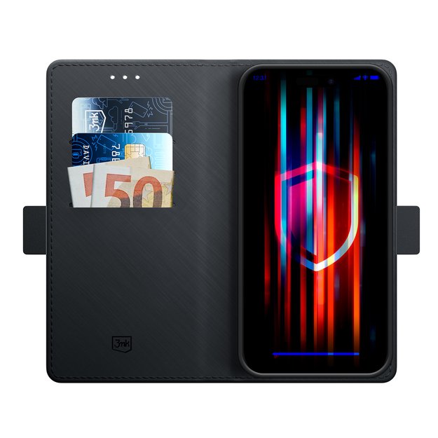 3mk Wallet Case with Flip for iPhone 12 Pro Max - Black 1