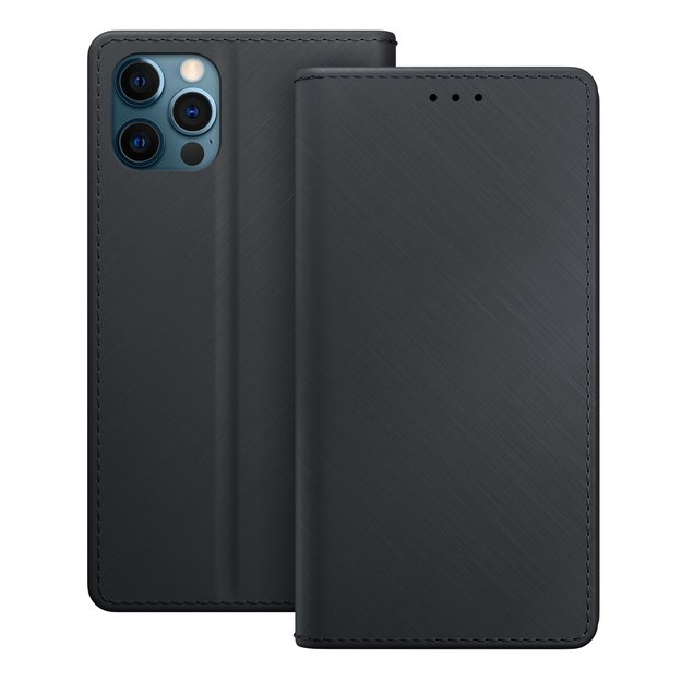 3mk Wallet Case with Flip for iPhone 12 Pro Max - Black 12