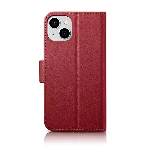 iCarer Wallet Case 2in1 Cover iPhone 14 Plus Anti-RFID Leather Flip Cover Red (WMI14220727-RD) 1