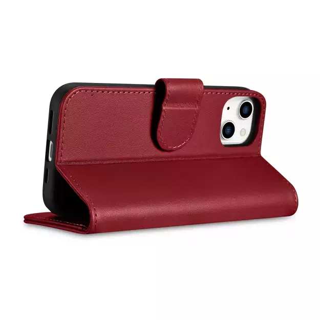 iCarer Wallet Case 2in1 Cover iPhone 14 Plus Anti-RFID Leather Flip Cover Red (WMI14220727-RD) 6