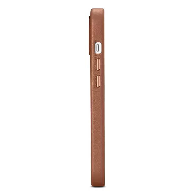 iCarer Case Leather Case Cover for iPhone 14 Plus Brown (MagSafe Compatible) 25