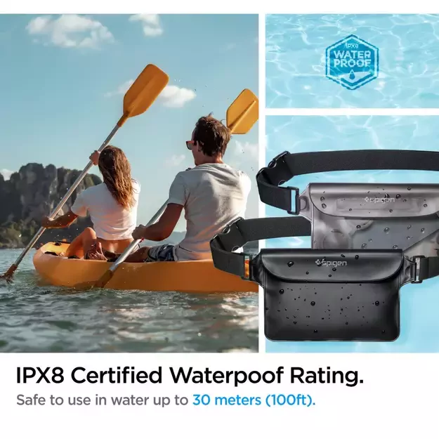 Spigen Aqua Shield A620 Waterproof Hip Bag IPX8 - Black 8
