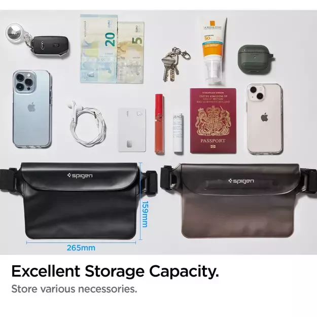 Spigen Aqua Shield A620 Waterproof Hip Bag IPX8 - Black 14