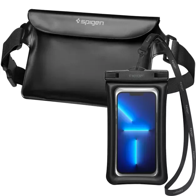 Spigen Aqua Shield A621 Waterproof Hip Bag + Floating Case - Black 23