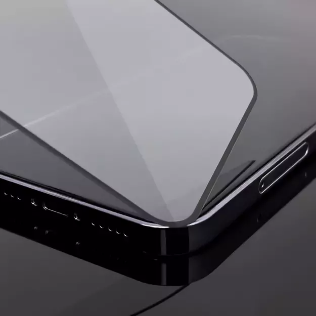 Wozinsky super tough Full Glue Full Glue Full Screen Tempered Glass with Case Friendly Realme C35 Black Frame 16