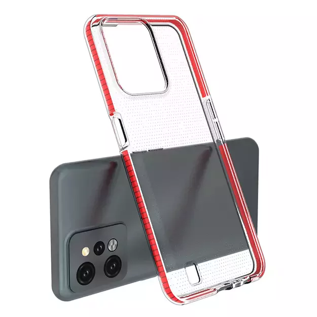 Spring Case case for Realme C31 silicone cover with frame black 5