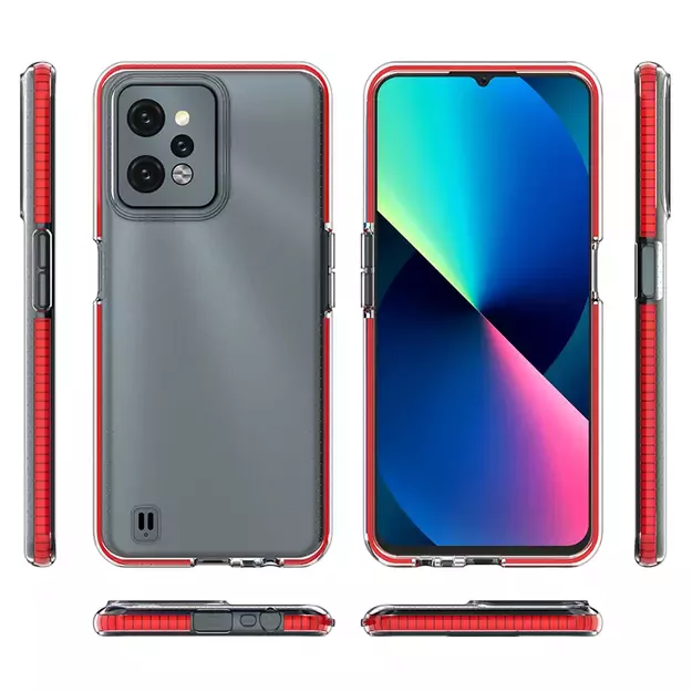 Spring Case case for Realme C31 silicone cover with frame black 4