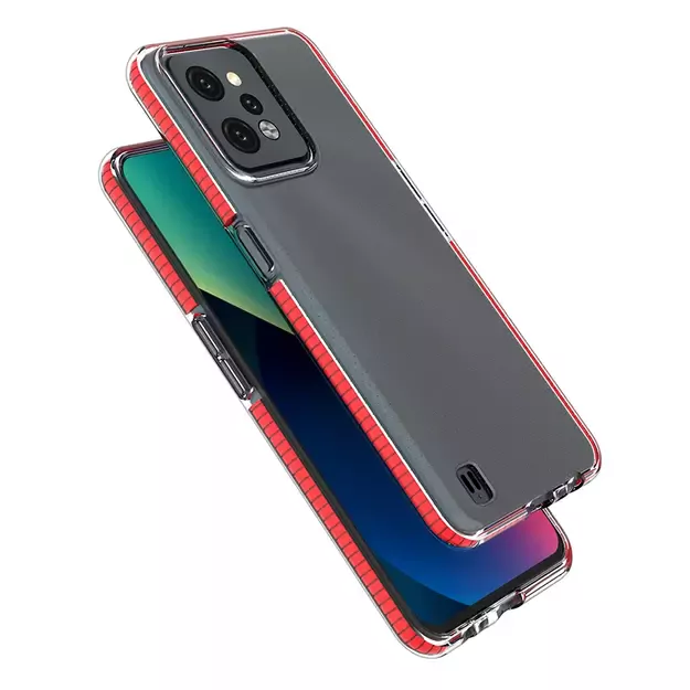 Spring Case case for Realme C31 silicone cover with frame black 6