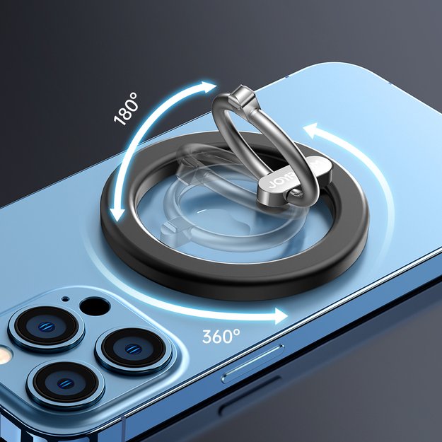 Joyroom kit multifunctional magnetic car holder ring phone support black (JR-ZS294) 1