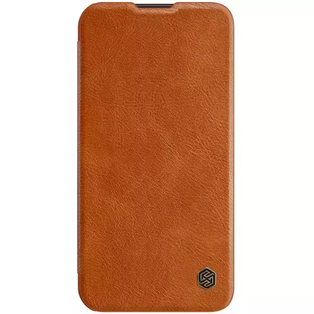 Nillkin Qin Leather Pro Case iPhone 14 Plus Camera Cover Holster Cover Flip Case Brown 30
