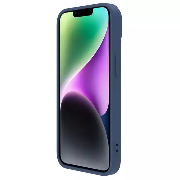 Nillkin CamShield Silky Silicone Case iPhone 14 Plus Case with Camera Protector Blue 8