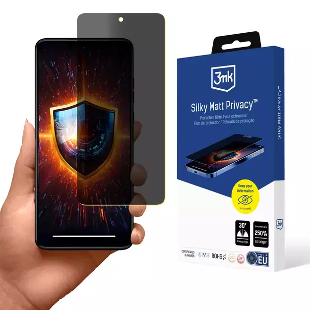 Privacy Screen Protector 3mk Silky Matt Privacy for Motorola Moto G84 5G